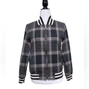 Pendleton Virgin Wool Plaid Bomber Jacket